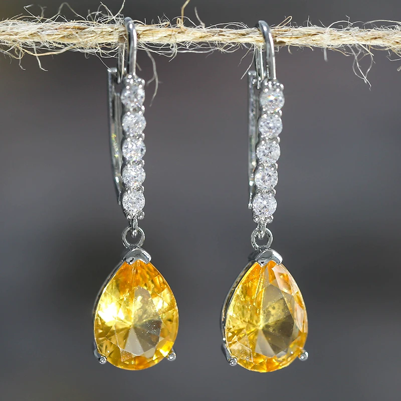 Утонченные серьги-капли «Элегантный темперамент» для женщин, дам, свадебных украшений и подарков дружбы.