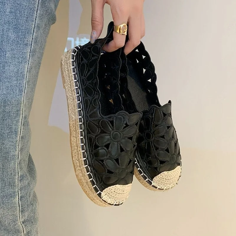 

Fashion Women's Shoes Spring Women's Shoes Single Shoes Outdoor Leisure Comfortable Flat Shoes Light Sports Shoes Woven Loafer42