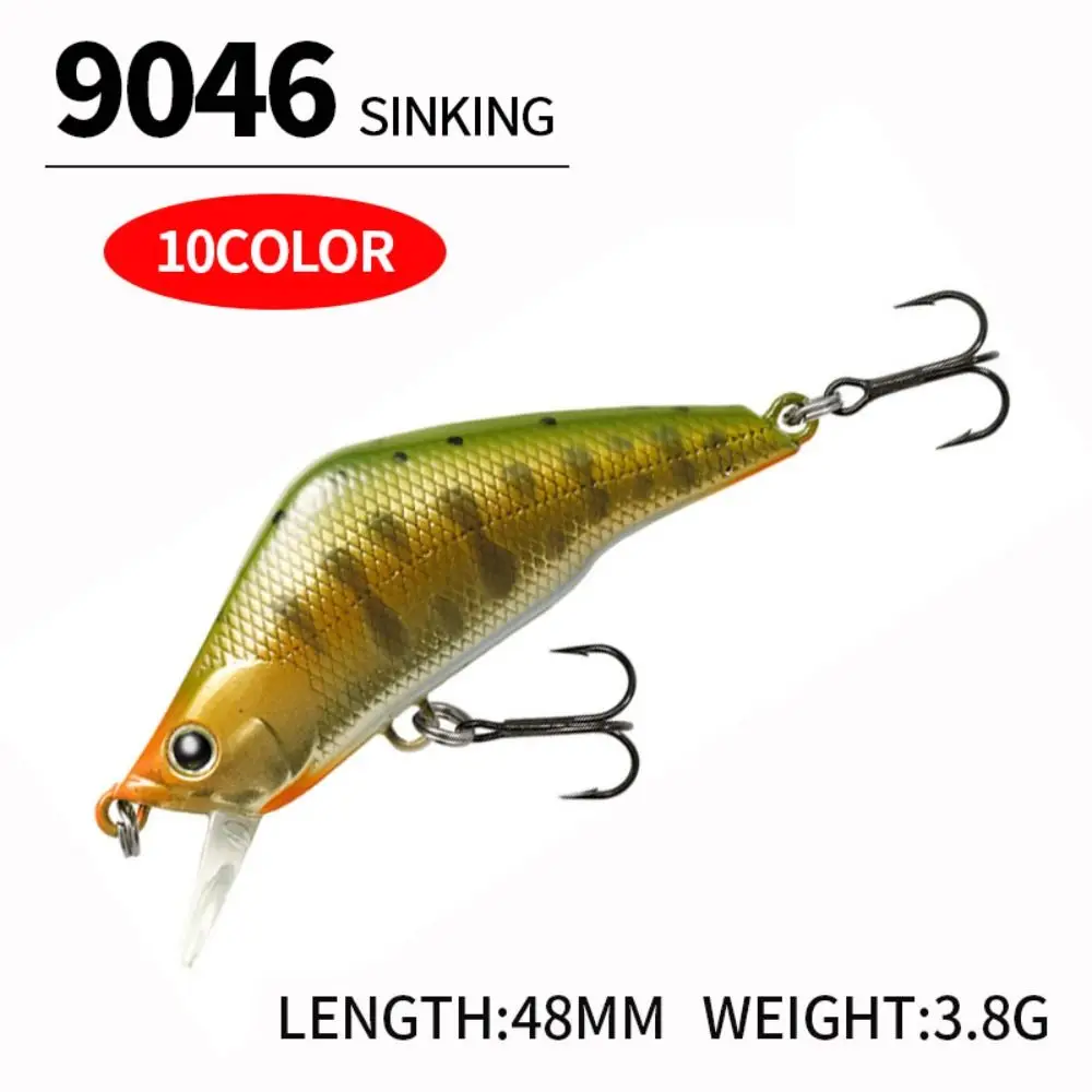 

2pcs 48mm/3.8g Outdoor Useful Vibration Winter Fishing Fish Hooks Minnow Lures Sinking Baits