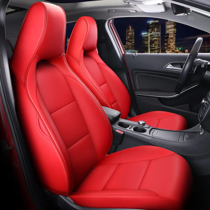 

Car Seat Covers For Mercedes Benz GLA GLC CLA Luxury Full Set Interior Parts Automotive Products Accessories