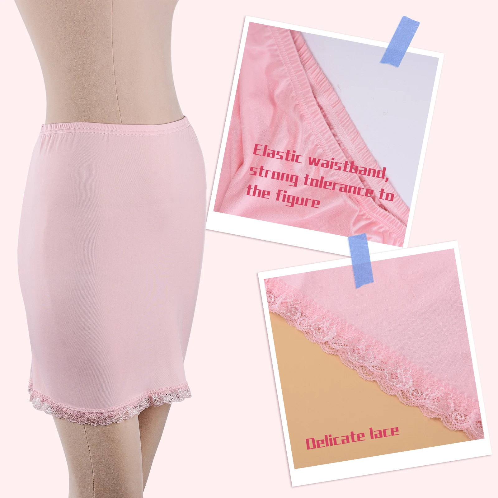 Женская юбка-подъюбник средней длины с эластичной талией одноразмерная женская