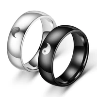 yin yang tai chi ring bagua diagram couple pair of rings murano jewelry for women 2021 mens finger ring signet ring womens set