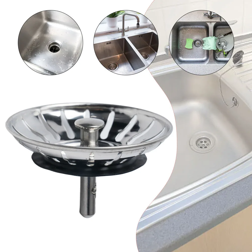 1 шт. Сменный фильтр для слива раковины из нержавеющей стали