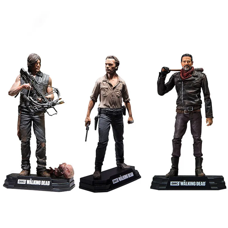 

Original NECA Action Figure 18cm The Walking Dead Movie Surrounding Darryl Nigan Rick Statue Model Toy Gift for Children