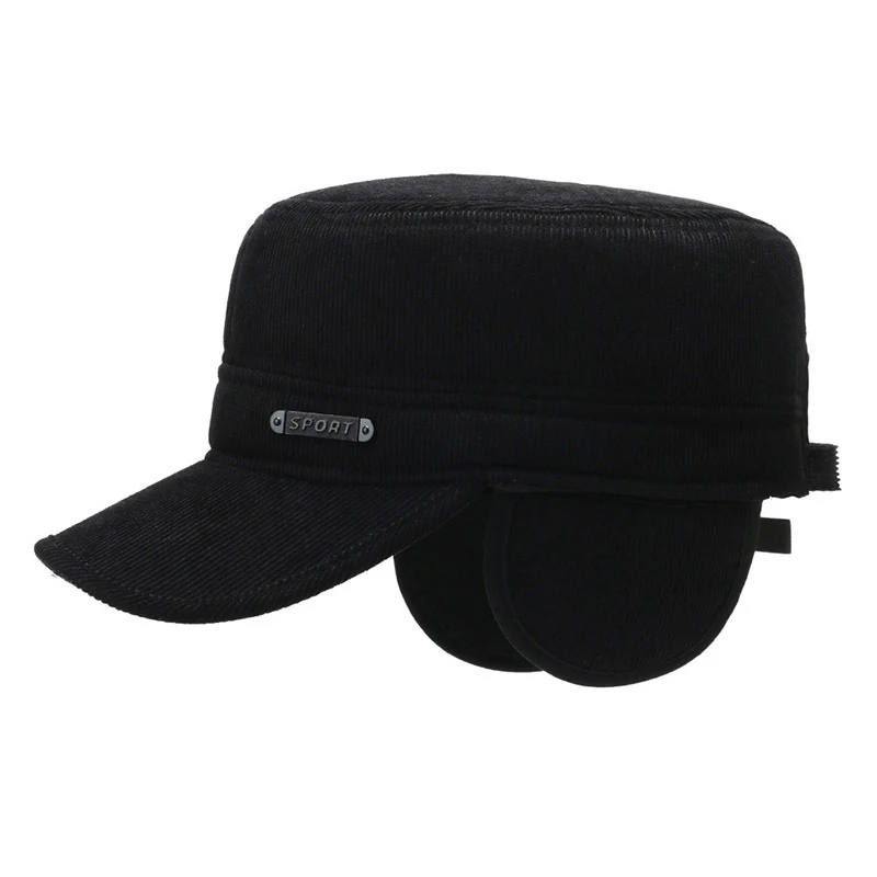 

Vintage Solid Color Flat Top Baseball Cap Outdoor Sports Sun Protection Cap Unisex Sun Hat Fashion Military Style Caps Harajuku