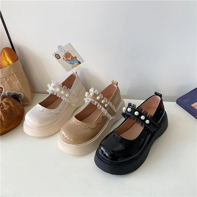 

White Sneakers Shoes Woman Flats Clogs Platform Oxfords Dress New Creepers Leather Summer Rubber Mary Janes Basic Med PU Rome