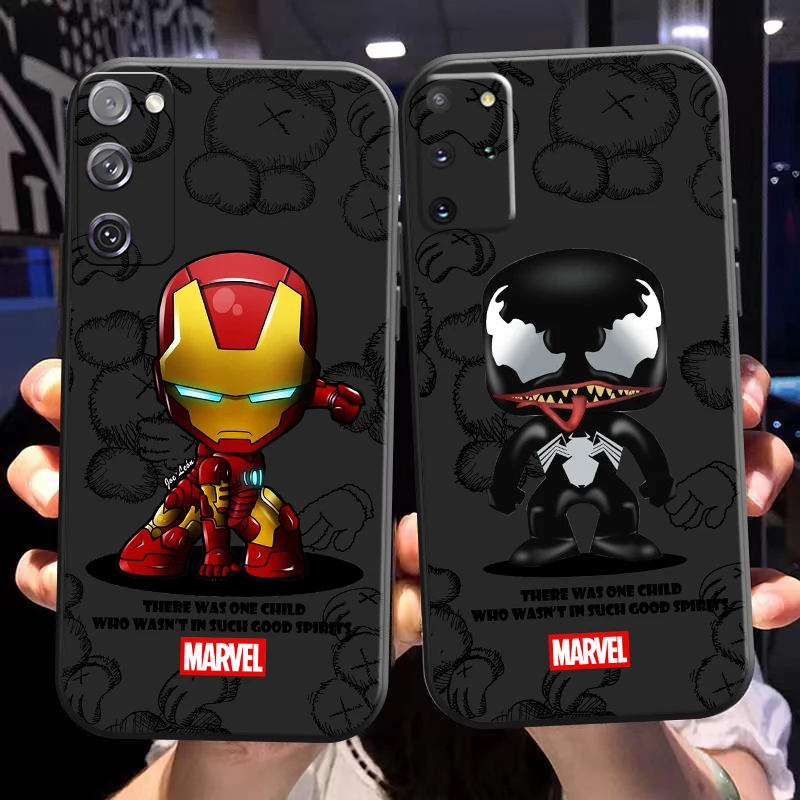 

Marvel Cartoon Spiderman Phone Case For Samsung Galaxy S22 S21 S20 S10 10E S9 Plus S22 S21 S20 Ultra FE 5G Silicone Cover