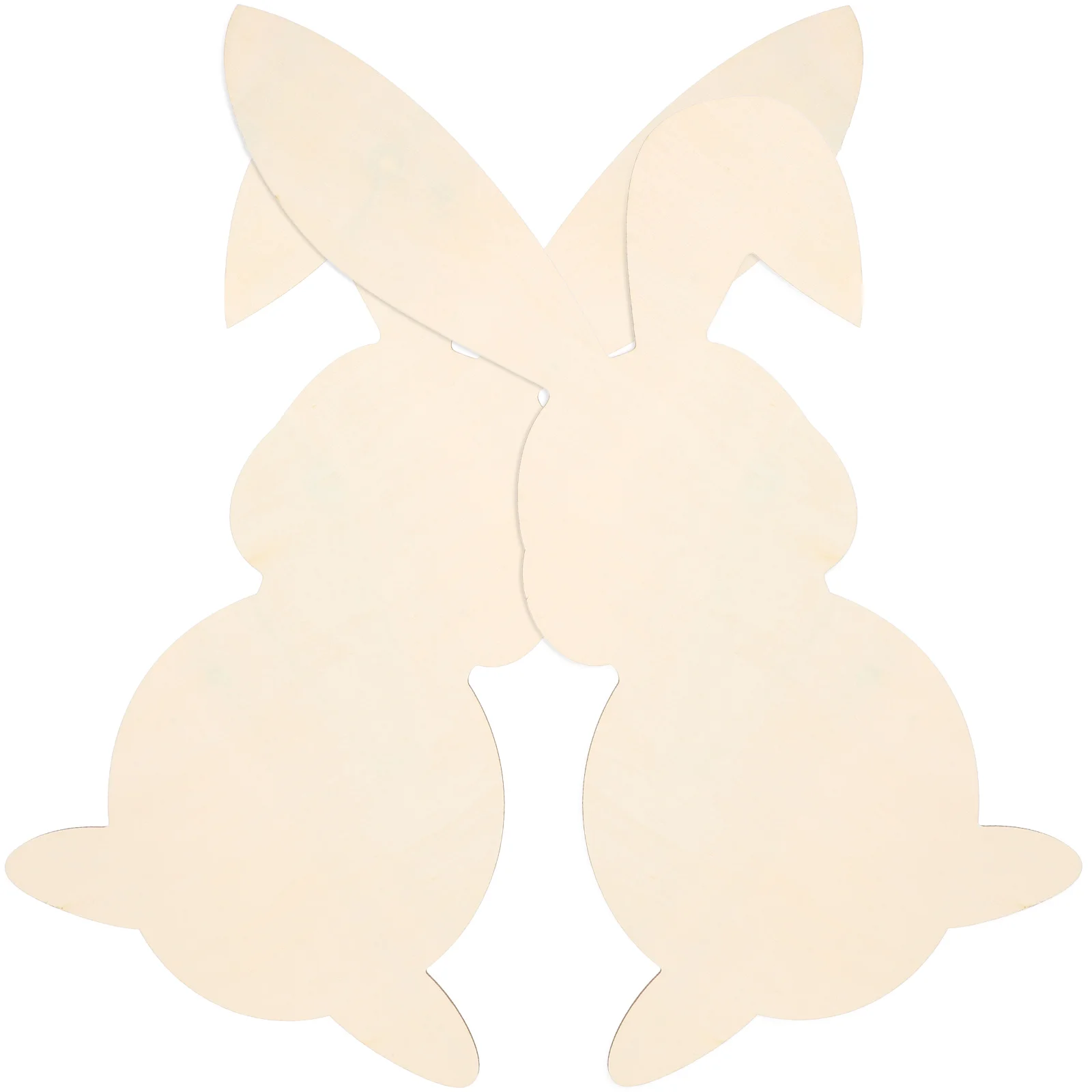 

Easter Wood Wooden Bunny Crafts Rabbit Unfinished Cutouts Embellishments Diy Hanging Pieces Decoration Chips Tags Ornament