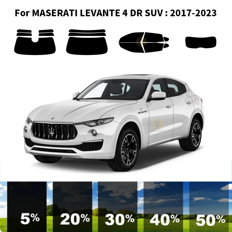 

Precut nanoceramics car UV Window Tint Kit Automotive Window Film For MASERATI LEVANTE 4 DR SUV 2017-2023