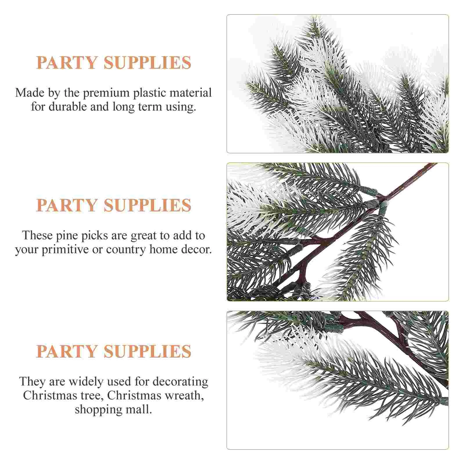 2 шт. искусственные сосновые ветви |