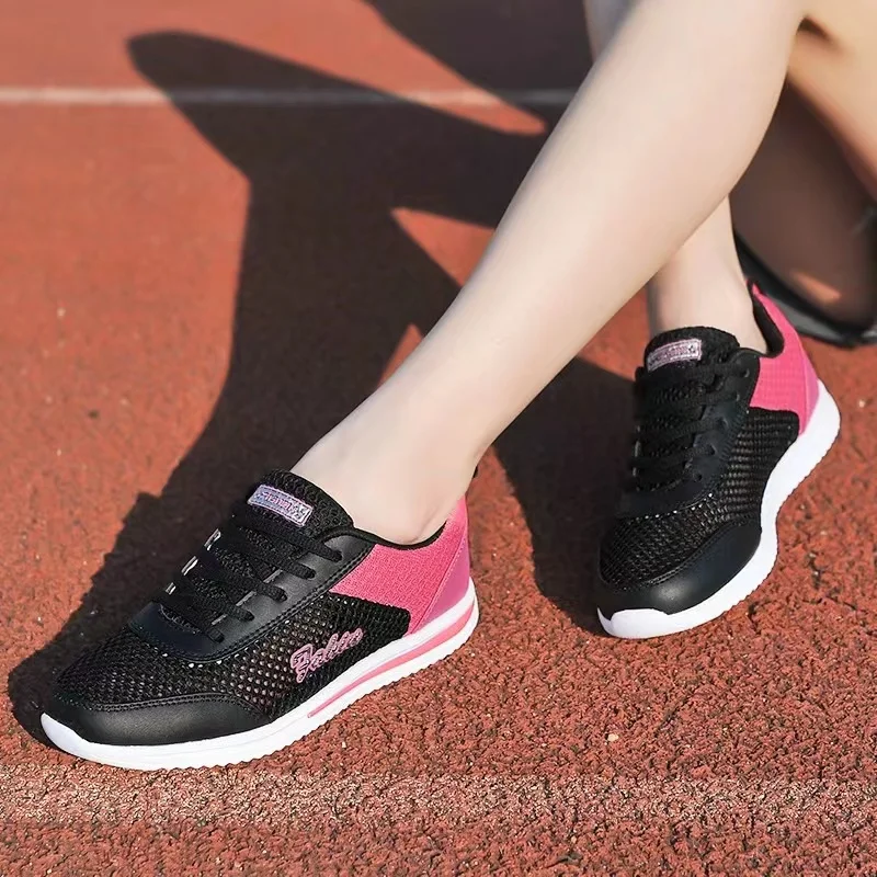 

2022 Women Sport Shoes Fashion Platform Sneakers Ladies Spring Autumn Flats Running Shoes Woman Tenis Femme Zapatillas Mujer