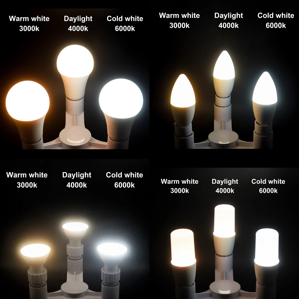 1-10 шт. светодиодная интеллектуальная лампа RGBW GU10 A60 G45 C37 24-клавишный инфракрасный