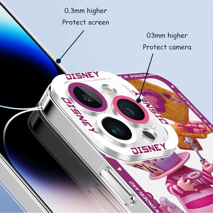 Disney Alice Cheshire Cat phone Case for Mi 11 Lite 5G 11T Pro Redmi 9A 10A 10C 12 4G 12C 13C 4G5G Poco X3 NFC Cover