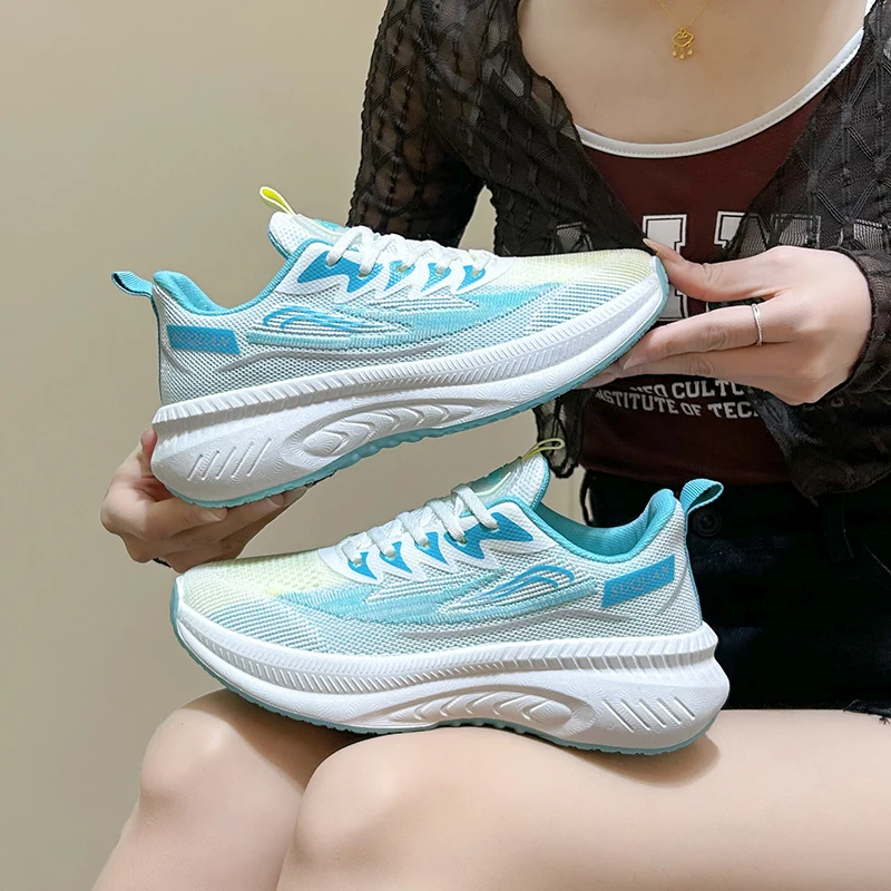 New Women Sneakers Casual Breathable Spring/Autumn Women's Sport Shoes Comfortable Lightweight Fashion Lace Up Female Outdoor