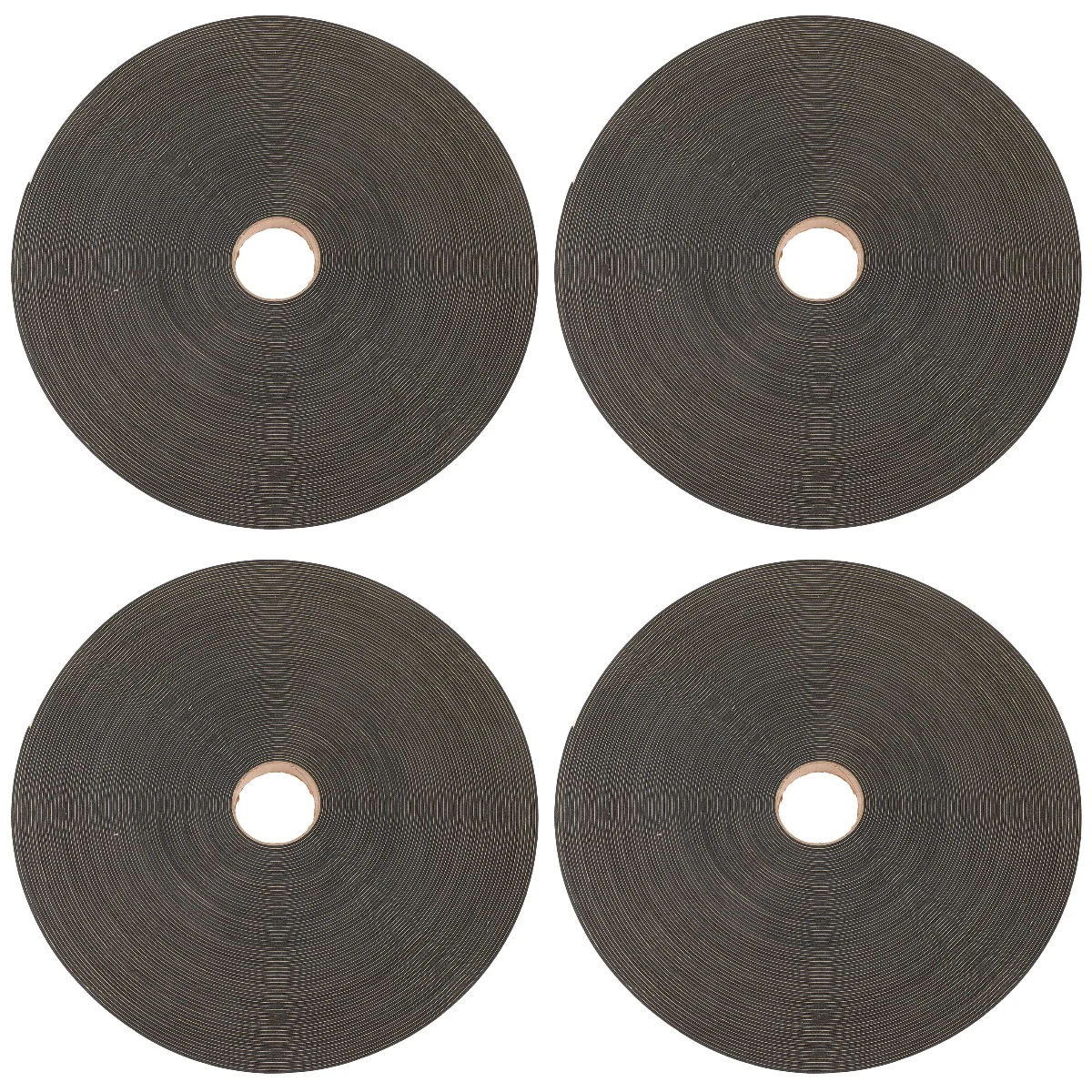 

4 Rolls of Multi-use Practical Premium Soundproof Window Gaps Sealing Strip Speaker Gasket Tape for Home