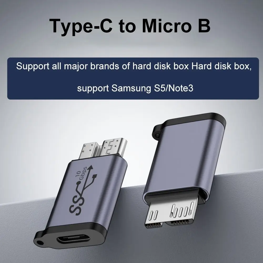 Адаптер OTG из алюминиевого сплава для передачи данных с Type-C на Micro B 2 шт.