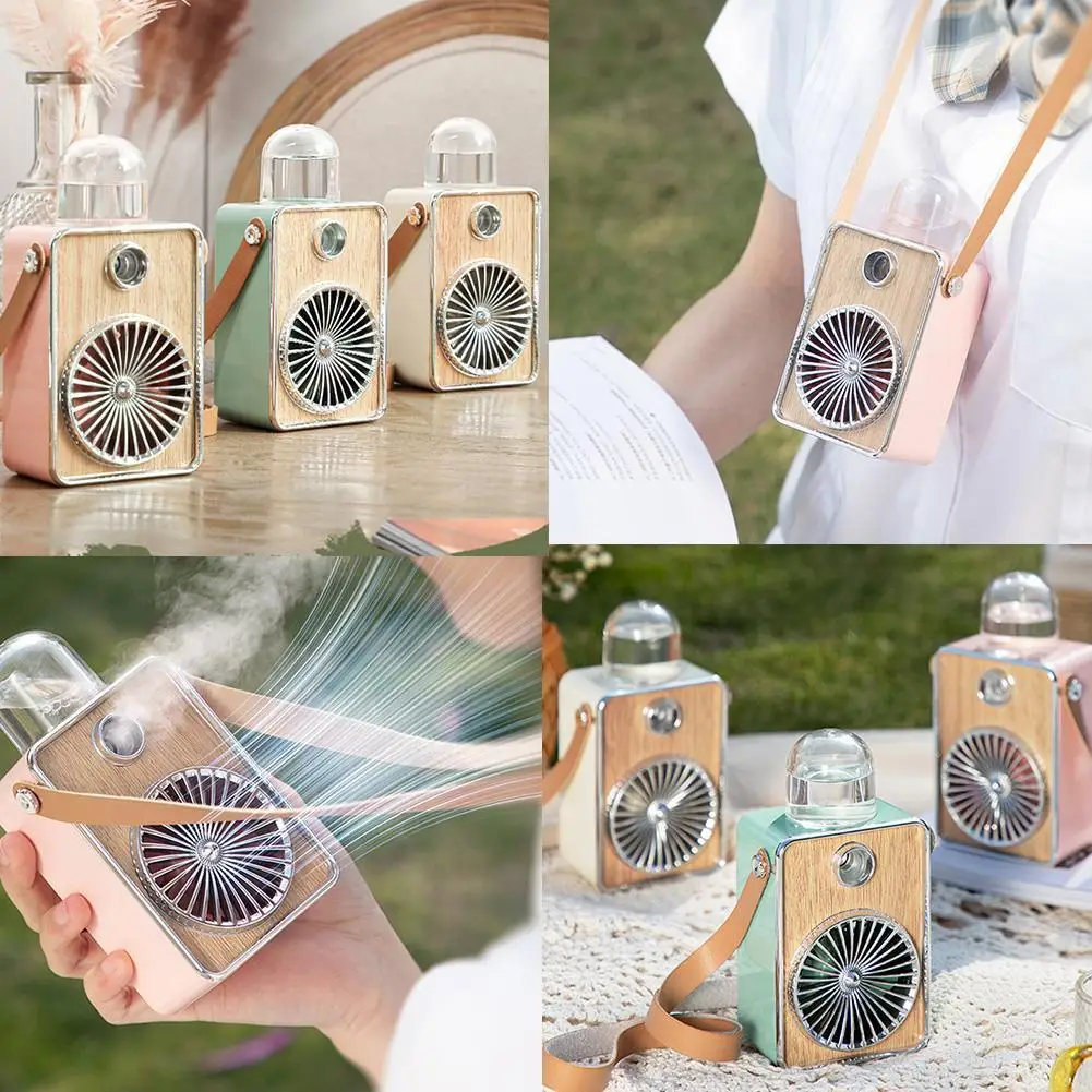 Настольный мини-вентилятор с подвесной шеей для студентов карманный складной