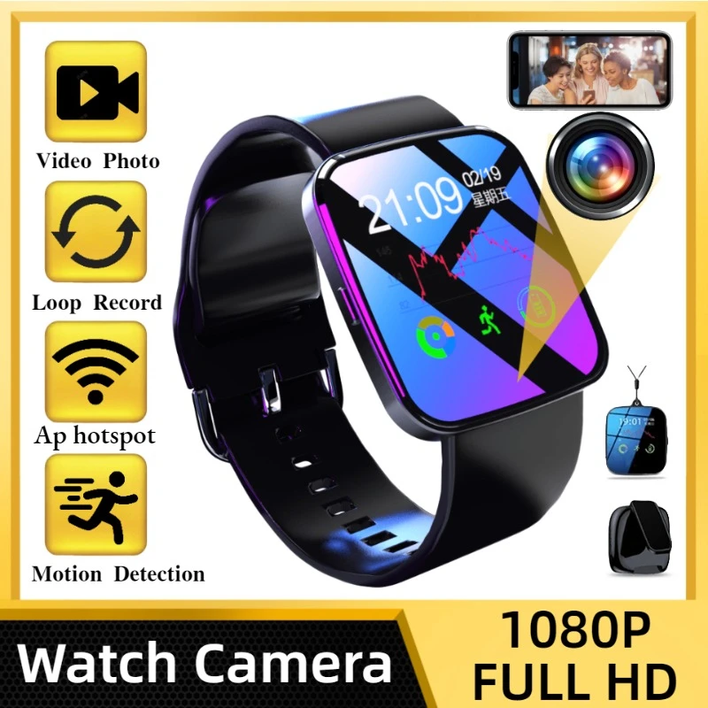 

1080P HD Wi-Fi мини камера Часы камера умная наручная камера портативная камера мини DV Спортивная камера на открытом воздухе спортивный браслет камера