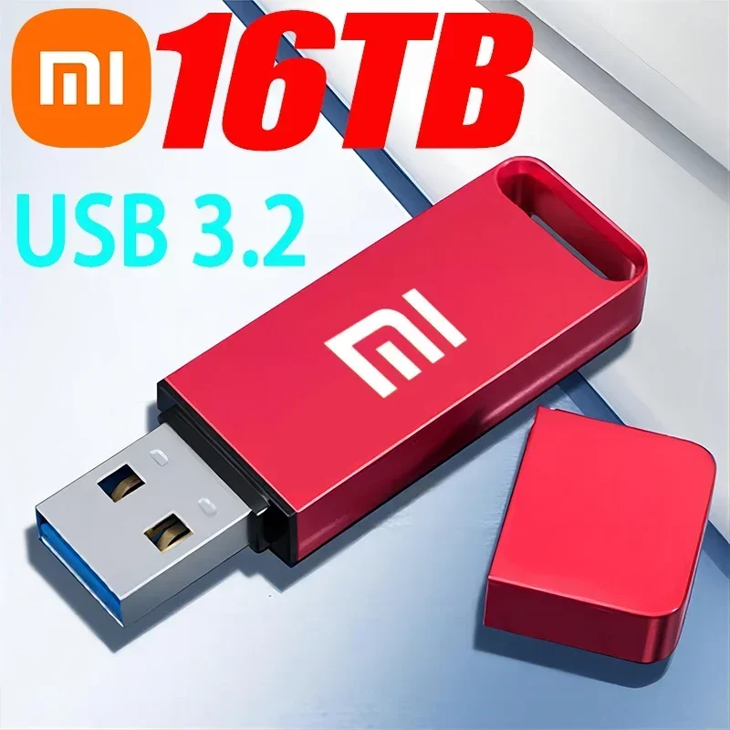 Xiaomi 16TB USB 3.0 Pen Drive 8TB 4TB Высокоскоростной металлический SSD Pendrive Cle Портативный U-диск