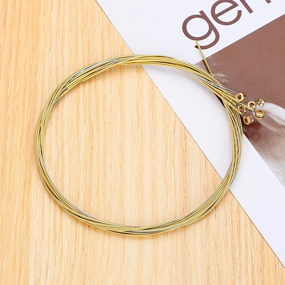 

Kit Guitar Strings Strings Professional Replacement Set Stainless Steel 6pcs Acoustic Guitar Durable Practical