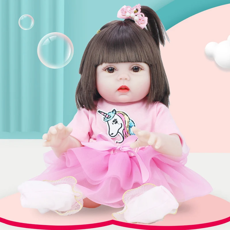 

53cm Simulation Rebirth Doll Kids Play House Toy Multi-function Changeable Reborn Dolls Toddler Baby Sleeping Toys Children Gift