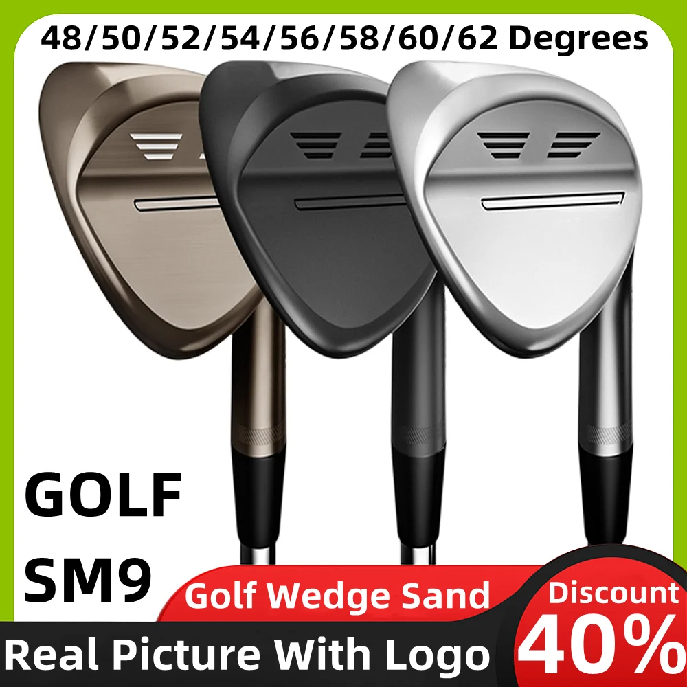 Golf Club Sm9 Wedge Aldult Sm9 Golf Wedge 48/50/52/54/56/58/60/62Degree Steel Shaft Bottom Grind Super Spin Tournament Approved