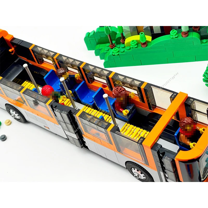 794шт Классический MOC- 168395 Городской автобус Западное побережье для мальчиков