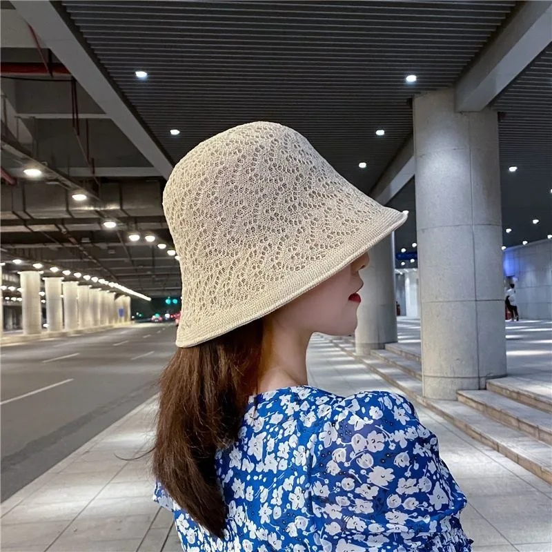 MAXSITI U New bucket hat double-sided ice silk hemp  Fisherman Hat Women fashion versatile sunshade hat summer thin caps