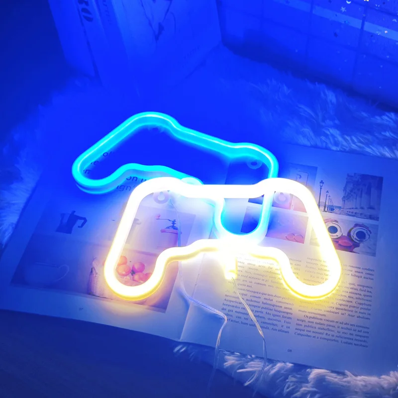 

Game Shape Neon Night Light Wall Room Bedroom Living Decoration Neon Lamp for Chrismas Birthday Teen Boys Gift Neon Night Light