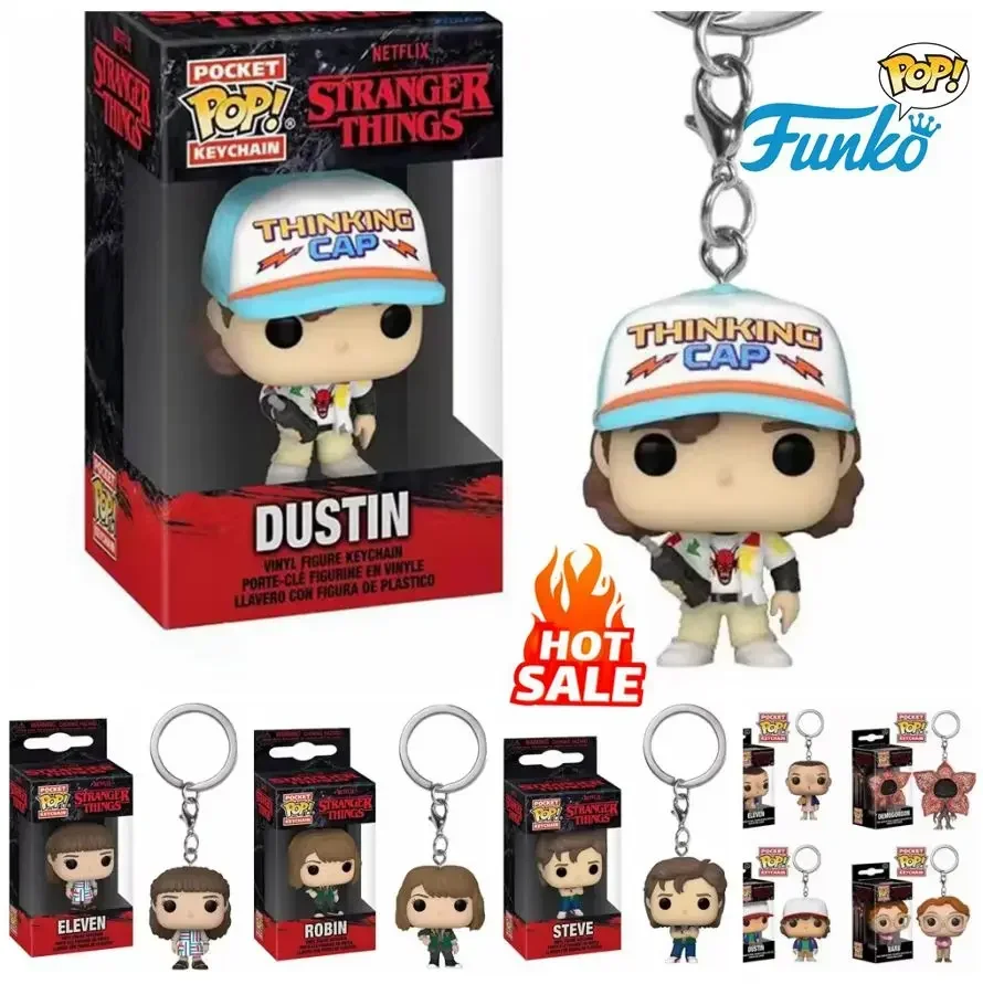 Минимальная цена Funko POP NEW Arrive брелок ELEVEN Demogorgon DUSTIN Barb Steve Robin игрушка виниловая