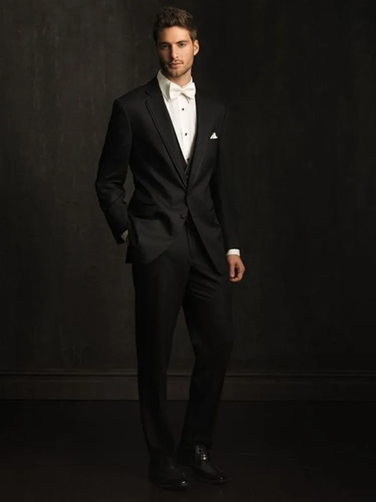 

Классический свадебный смокинг для костюмов, черного цвета, 2022, Высококачественная официальная одежда