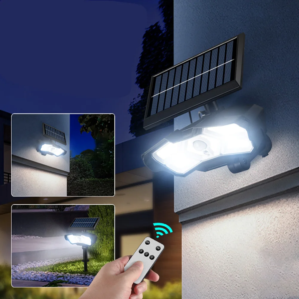 

Waterproof Solar Light Motion Sensor Wall Light 128LED Solar Powered Lamp for Outdoor Garden Yard Lawn Stake Lamp
