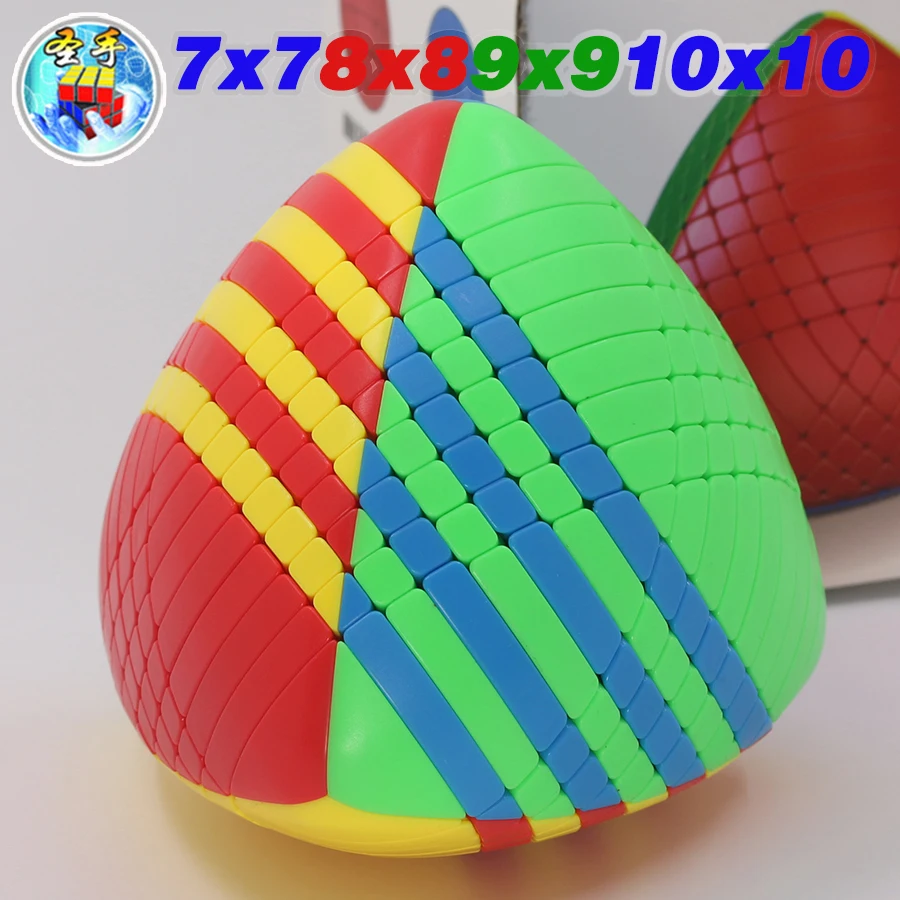 Магический куб Sengso 7x7x 7 кубик mastermорфикс Zongzi 7x7 без наклеек 4 лица необычная форма