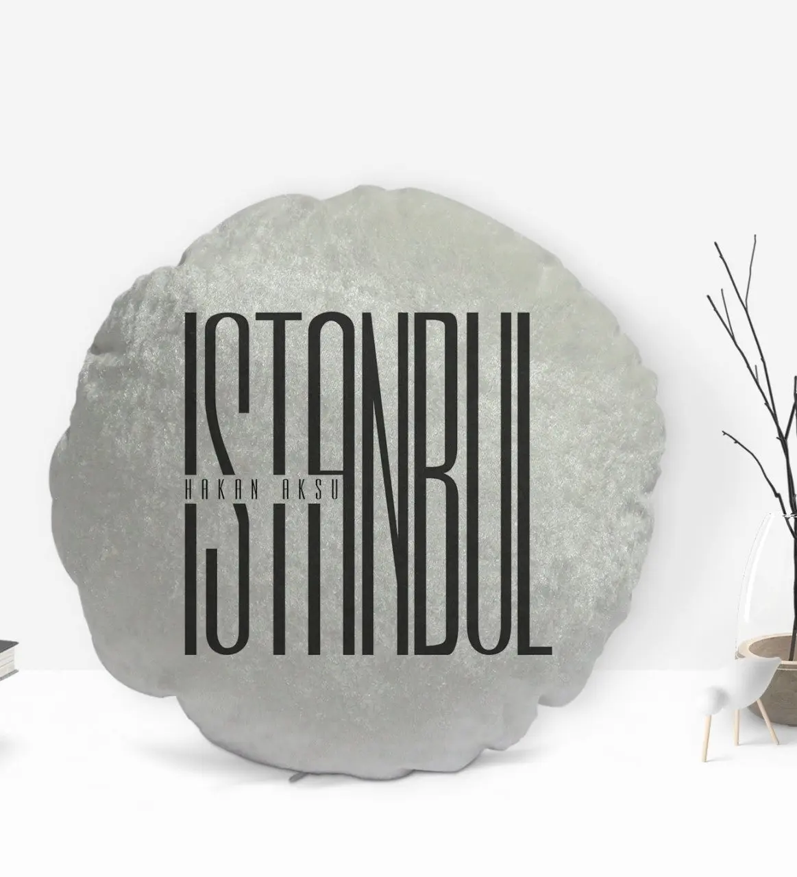 

Personalized Is Istanbul Design Round Decorative Pillow decorate Yastık-1