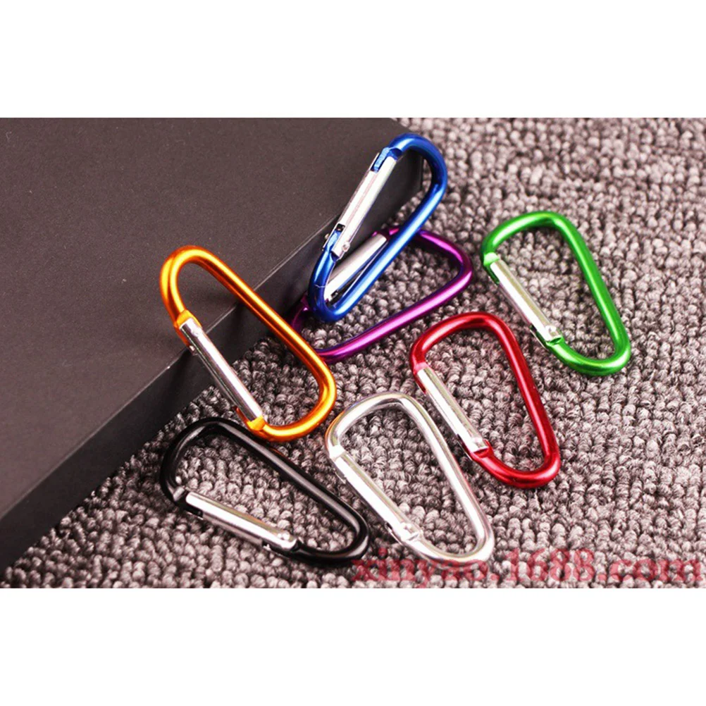 10 шт. D-образный карабин из алюминиевого сплава сверхмощный легкий