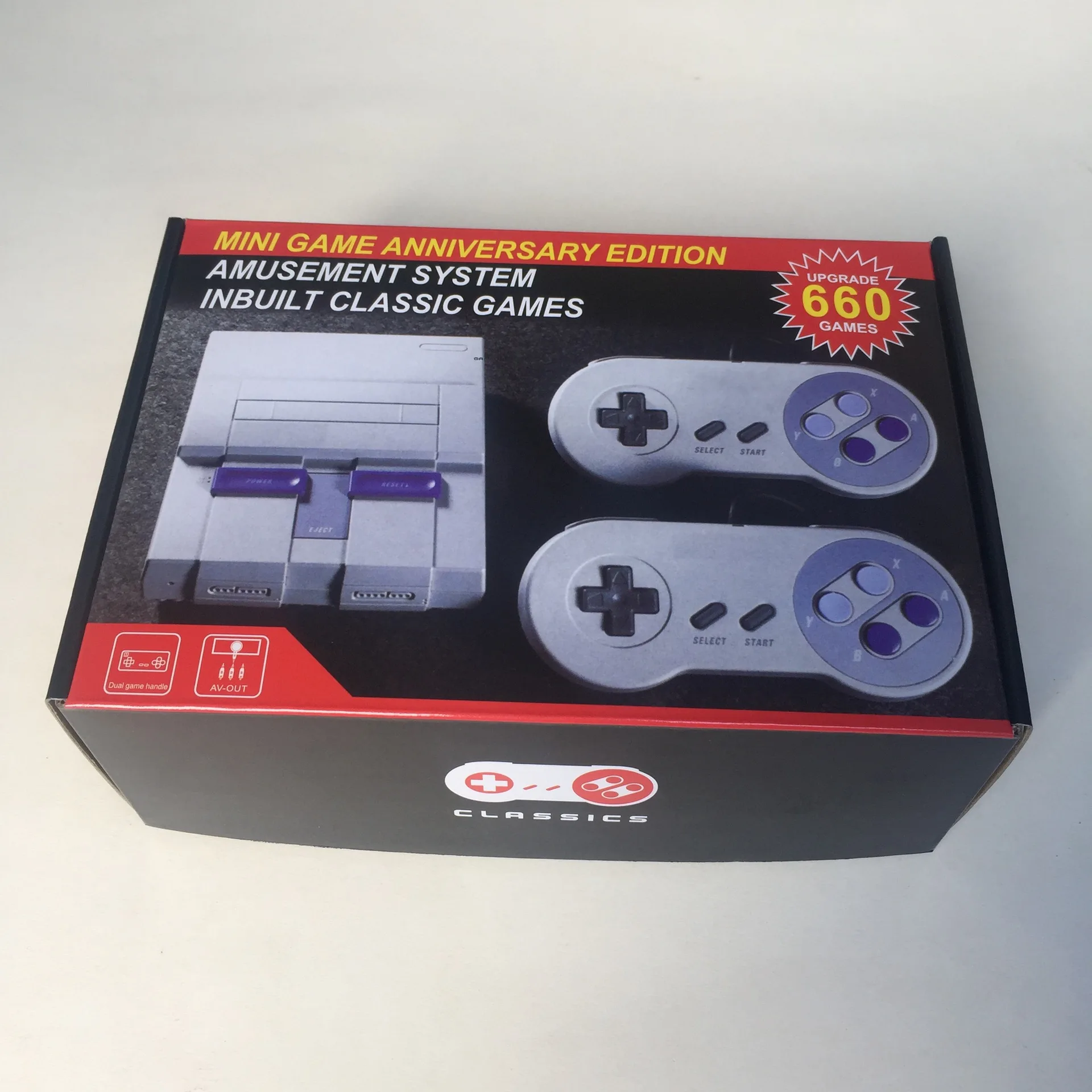 Игровая приставка MOONBIFFY Vintage Classic New Super NES Game Console 8-bit SNES Mini 400 660 с видеоиграми.