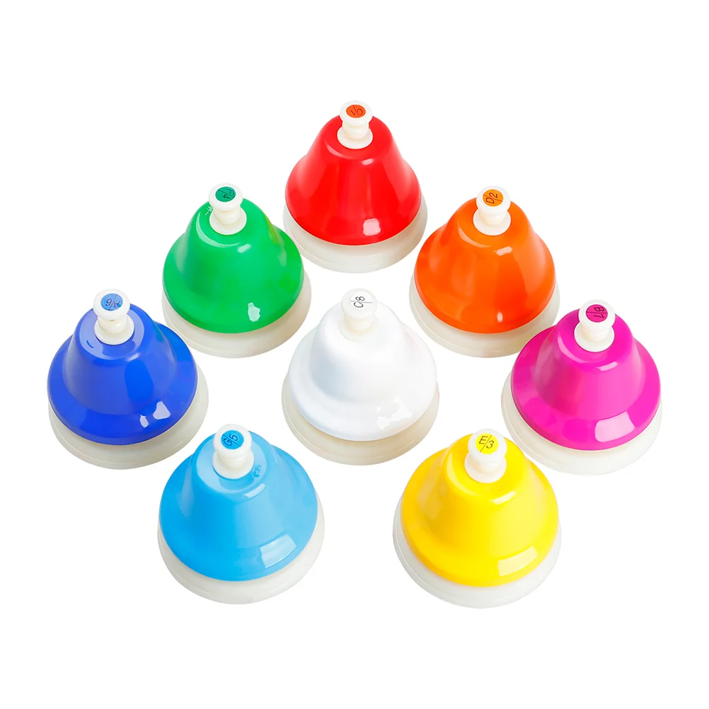 

1 Set of Eight Tone Bells Percussion Bell Percussion Musical Instrument