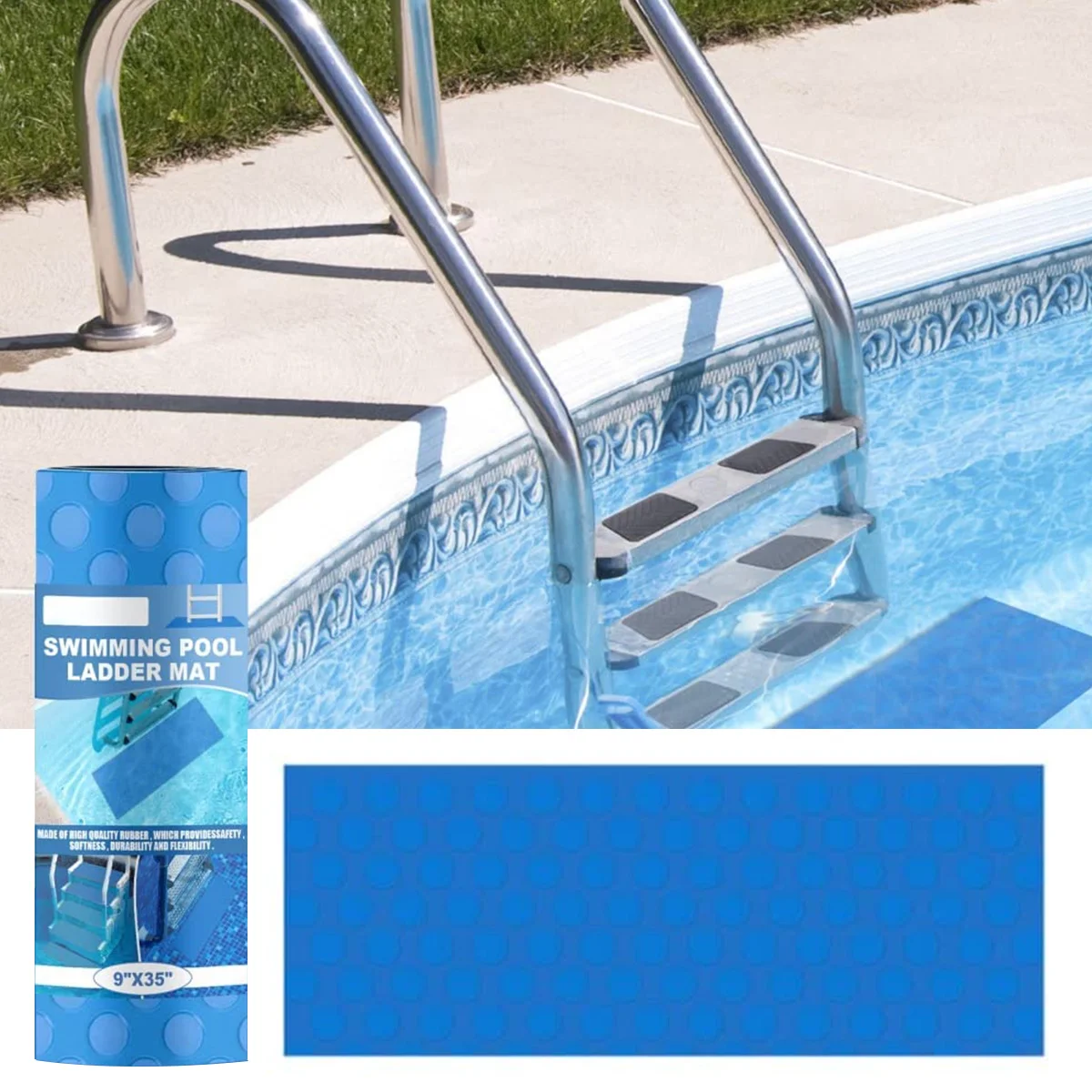

Pool Ladder Mat Anti-Slip Swimming Pool Step Pad Safety Stairs Cushion Mat for Bathroom Entrance Door Outdoor Indoor Special