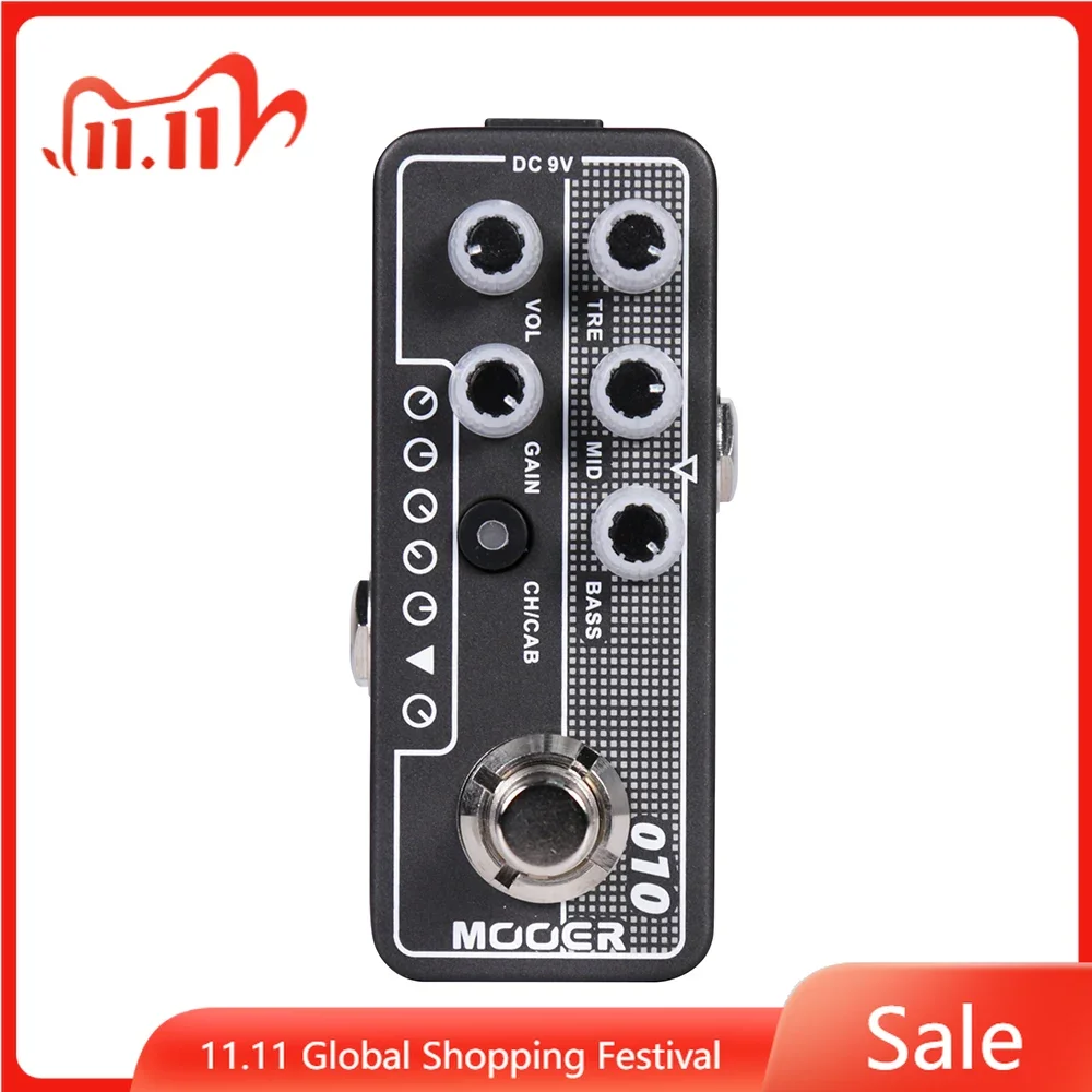 

MOOER M010 Two Stones Electric Guitar Effects Pedal Speaker Cabinet Simulation High Gain Tap Tempo Guitar Parts & Accessories