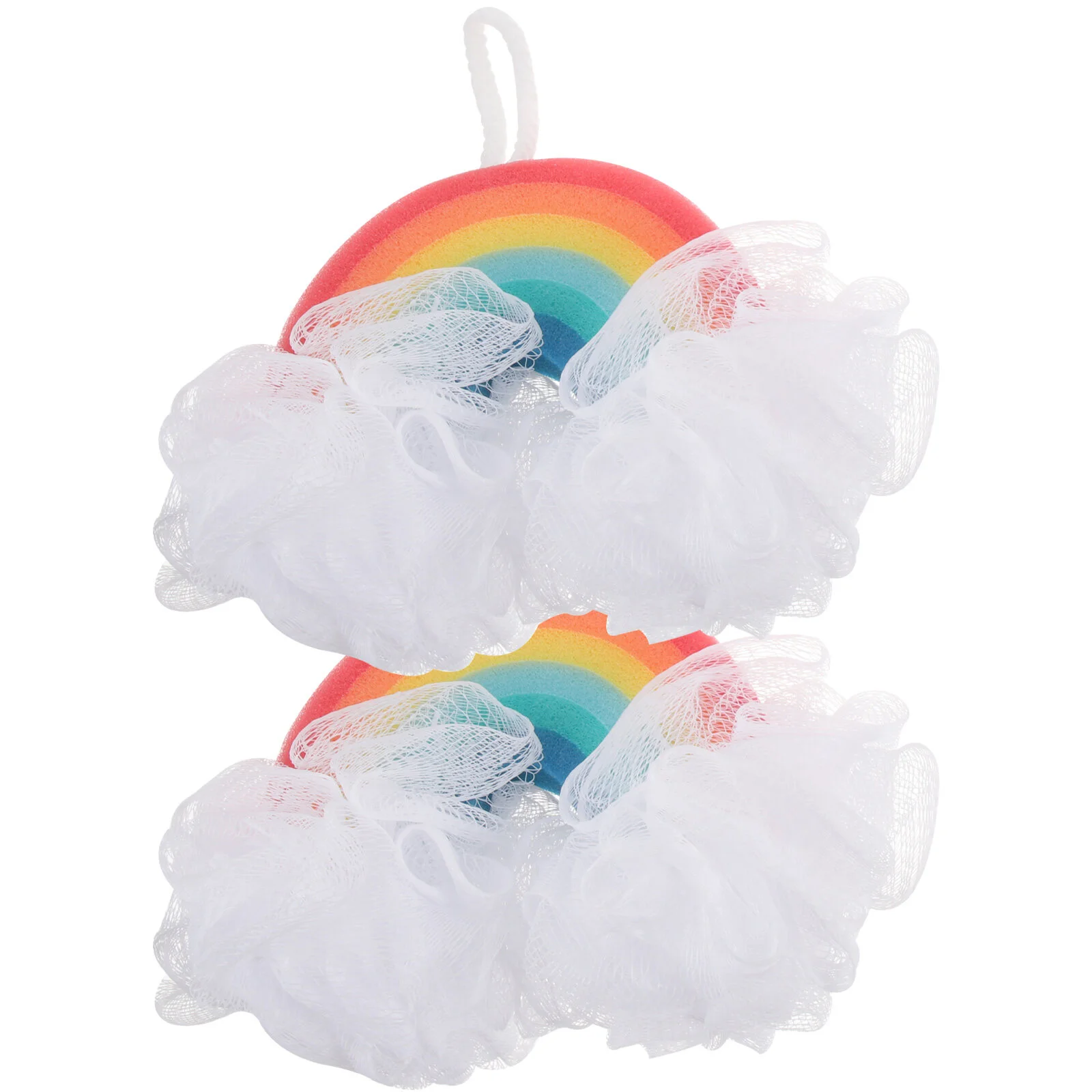 

kids bath Bath Shower Sponge Rainbow Bath Shower Sponges Scrubbers Bathing Tools Bath Sponges Bathing kids shower brushes 2pcs