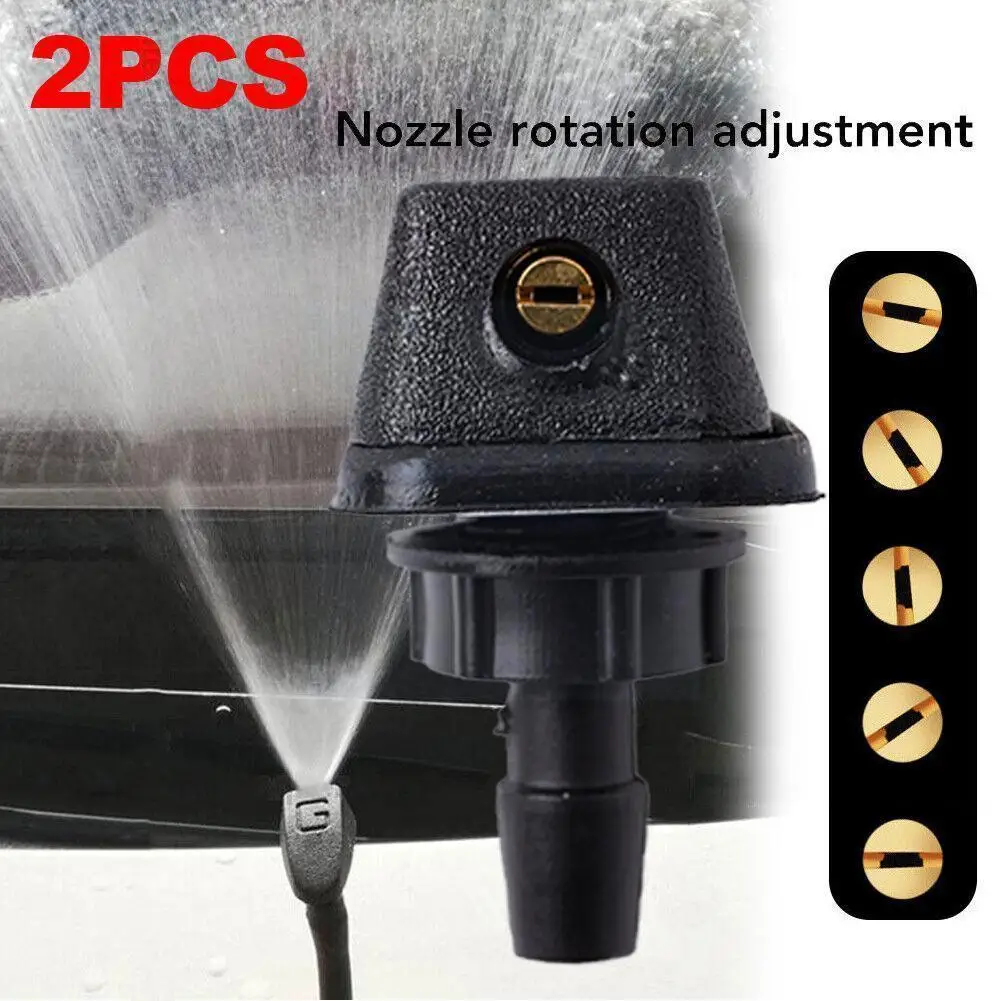 

Car Fan-shaped Mist Windscreen Washer Water Spray Jets Accessories M5i6 Washer Front Windshield Nozzle Jet Windscreen Nozzl O4X7