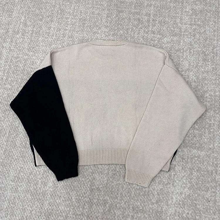 Зимний жаккардовый свитер ERD Enfants Riches Deprimes для мужчин и женщин короткие широкие