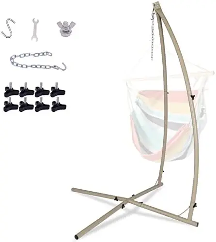 Stand,heavy Duty Steel Solid Hammock  Stand,adjustable Height,for Hanging Chair,tree Tent,loungers,air Porc