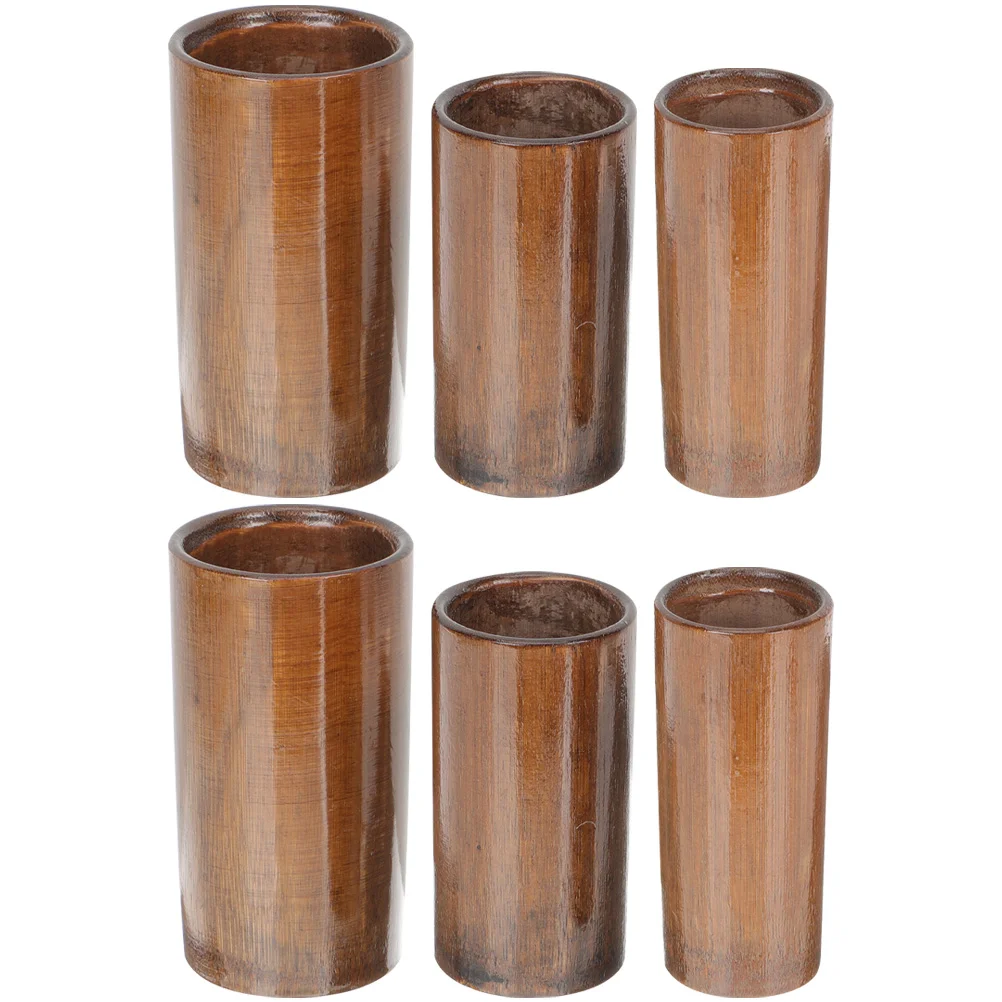 

6Pcs Bamboo Cupping Can Reusable Cupping Cups Massage Cupping Cans Massaging Supplies