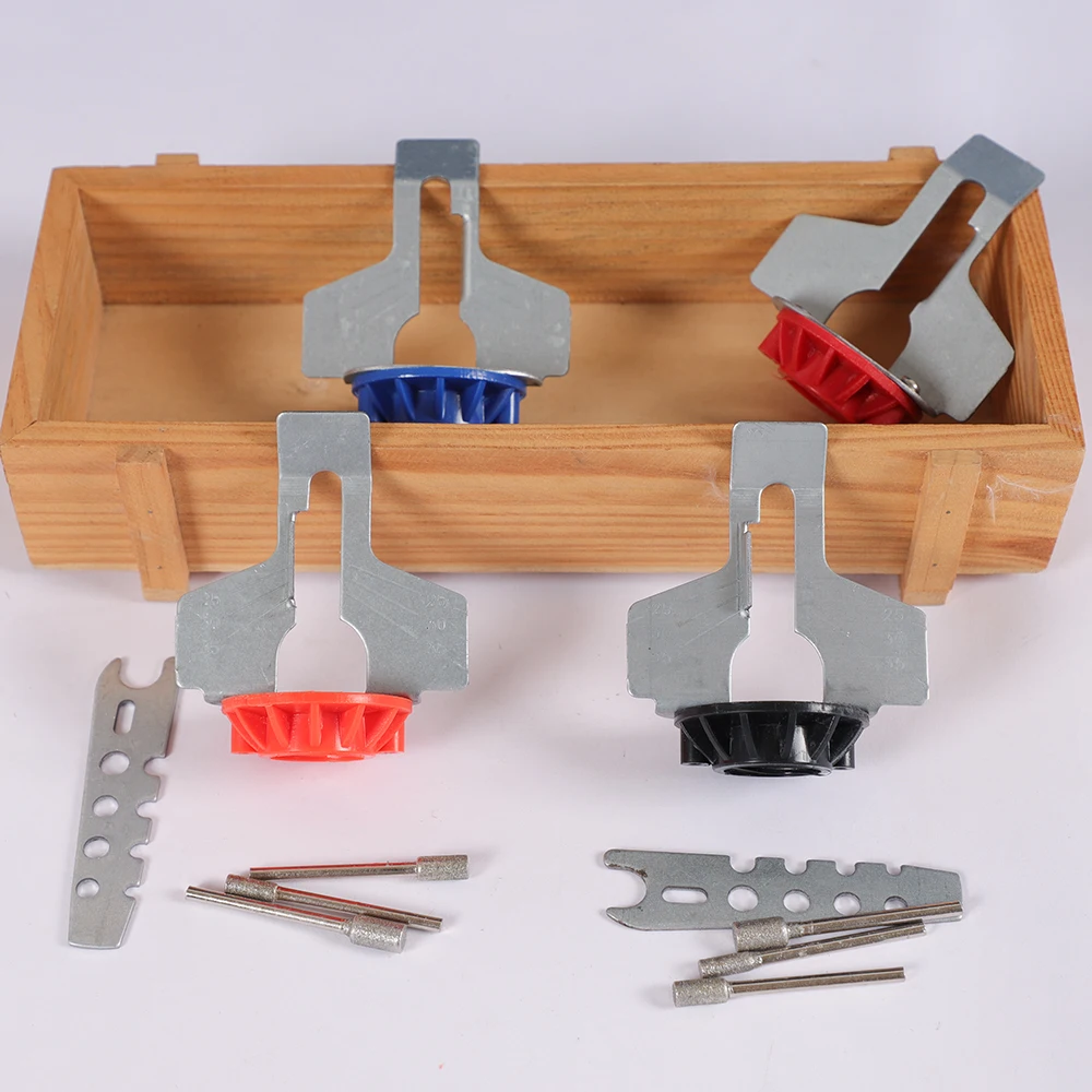 

4Pcs/Set Chainsaw Sharpening Kit Electric Grinder Sharpening Polishing Attachment Set Saw Chains Tool Drill Rotary Accessories