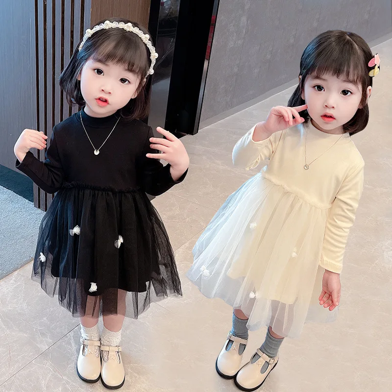 

Baby Girls Dress Children Clothes Newborn Baby Long Sleeve Lace Dresses Spring Winter Infantil Birthday Party Casual Wear