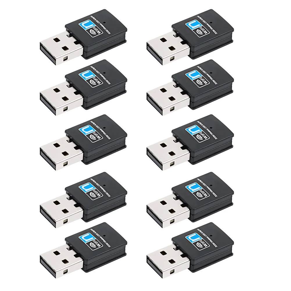 

Мини USB Wi-Fi адаптер 802.11n/ g/b, 300 Мбит/с, 10 шт.