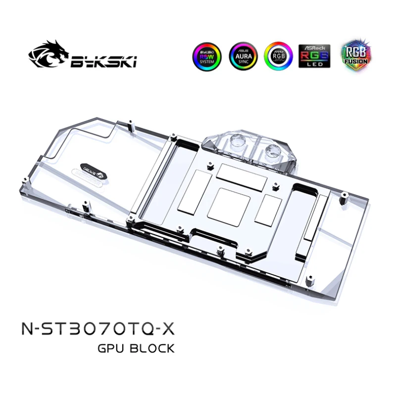 Фото Водоблок Bykski для видеокарт Zotac RTX 3060 Ti 3070 Apocalypse OC / Трехслойная конструкция N-ST3070TQ-X №5
