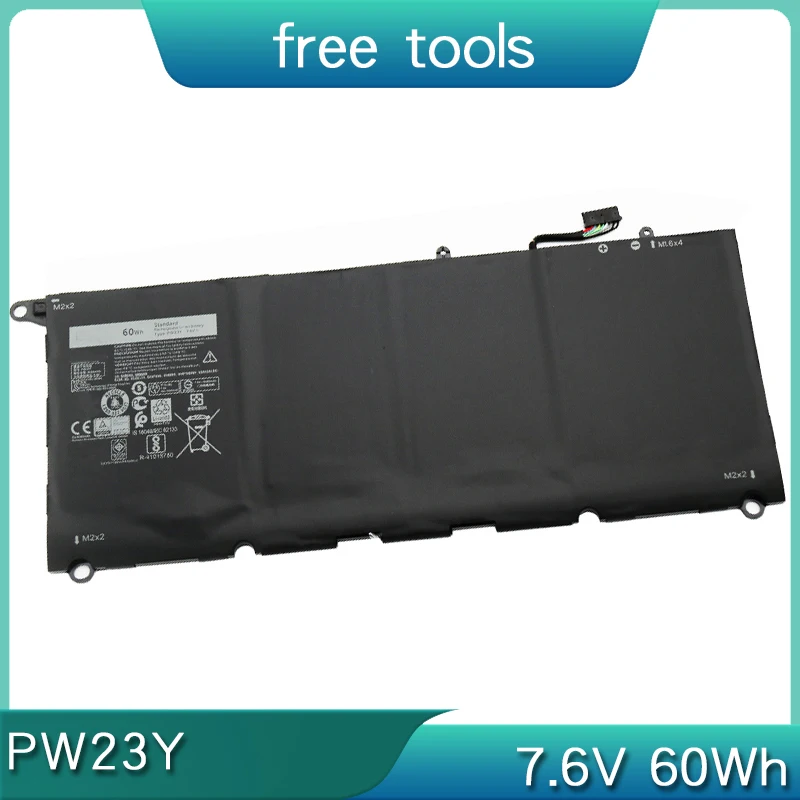 Новый аккумулятор для ноутбука PW23Y 7 6 В 60 Втч Dell XPS 13 9360 D1505G D1605 D1605G D1609 D1609G D1705 D1705G D1805