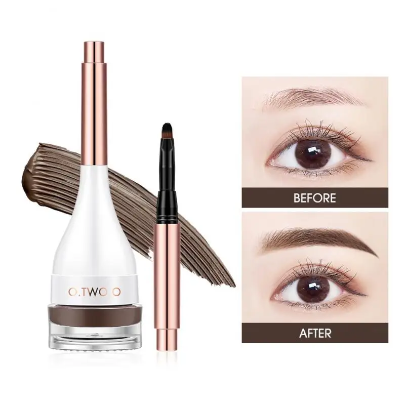 

Eyebrow Cream Pomade Brow Mascara Natural Waterproof Long Lasting Creamy Texture 4 Colors Tinted Sculpted Brow Gel With Brush
